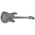 Electric Guitar Antiqued Lapel Pin